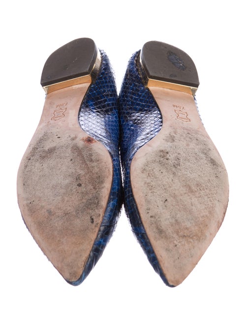Tory Burch Bedford Snakeskin Flats