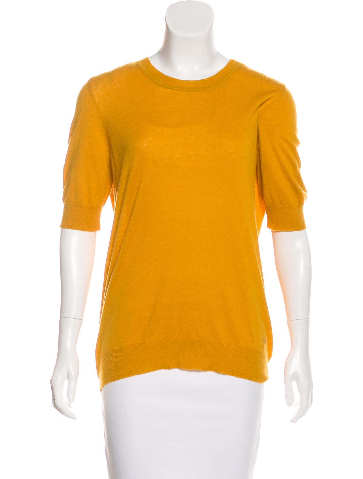 Tory Burch Short Sleeve Cashmere Sweater