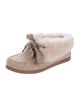 Tory Burch Aberdeen Fur-Trimmed Slippers w/ Tags