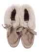 Tory Burch Aberdeen Fur-Trimmed Slippers w/ Tags