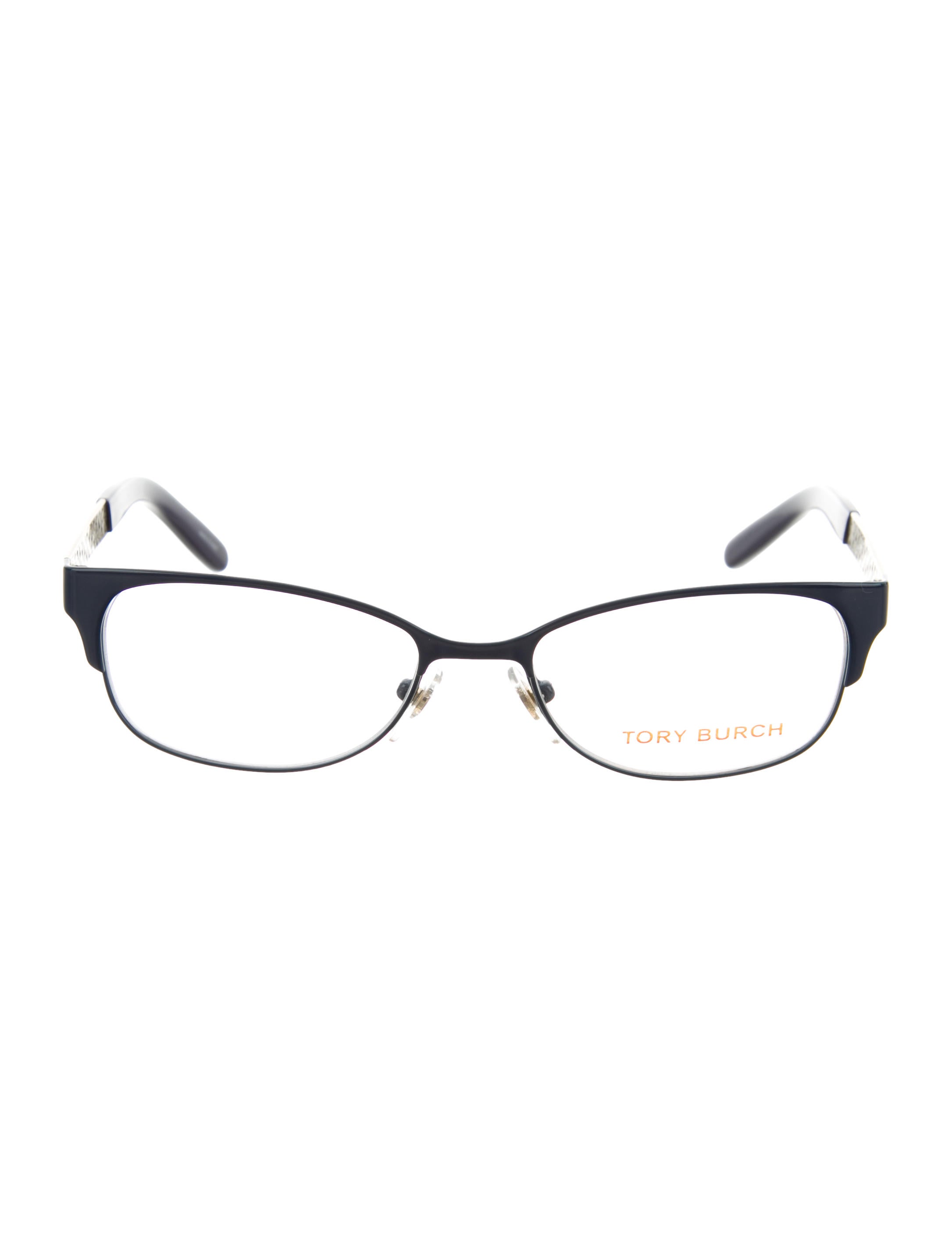 Tory Burch Logo-Embellished Oval Eyeglasses