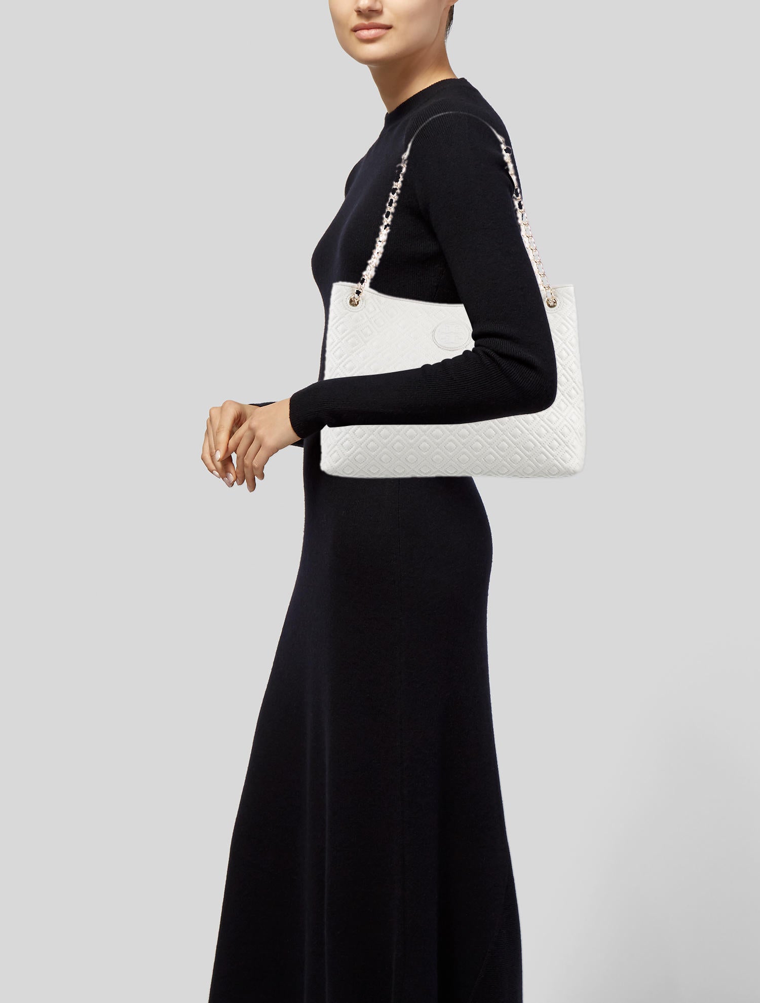 Tory Burch Marion Quilted Chain Slouchy Shoulder Tote