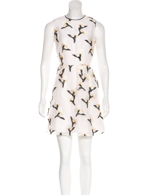 Tory Burch Rory Fil Coupé Organza Dress black