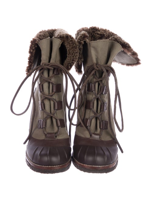 Tory Burch Mid-Calf Wedge Boots