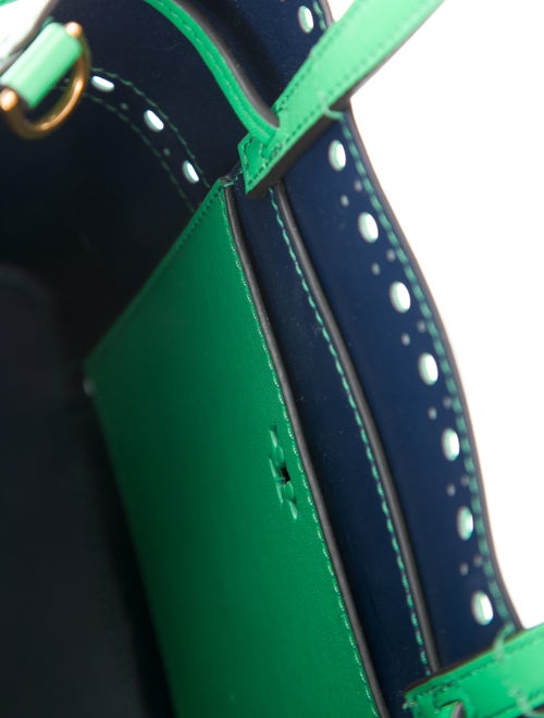 Tory Burch Block-T Brogue Mini Drawstring Tote