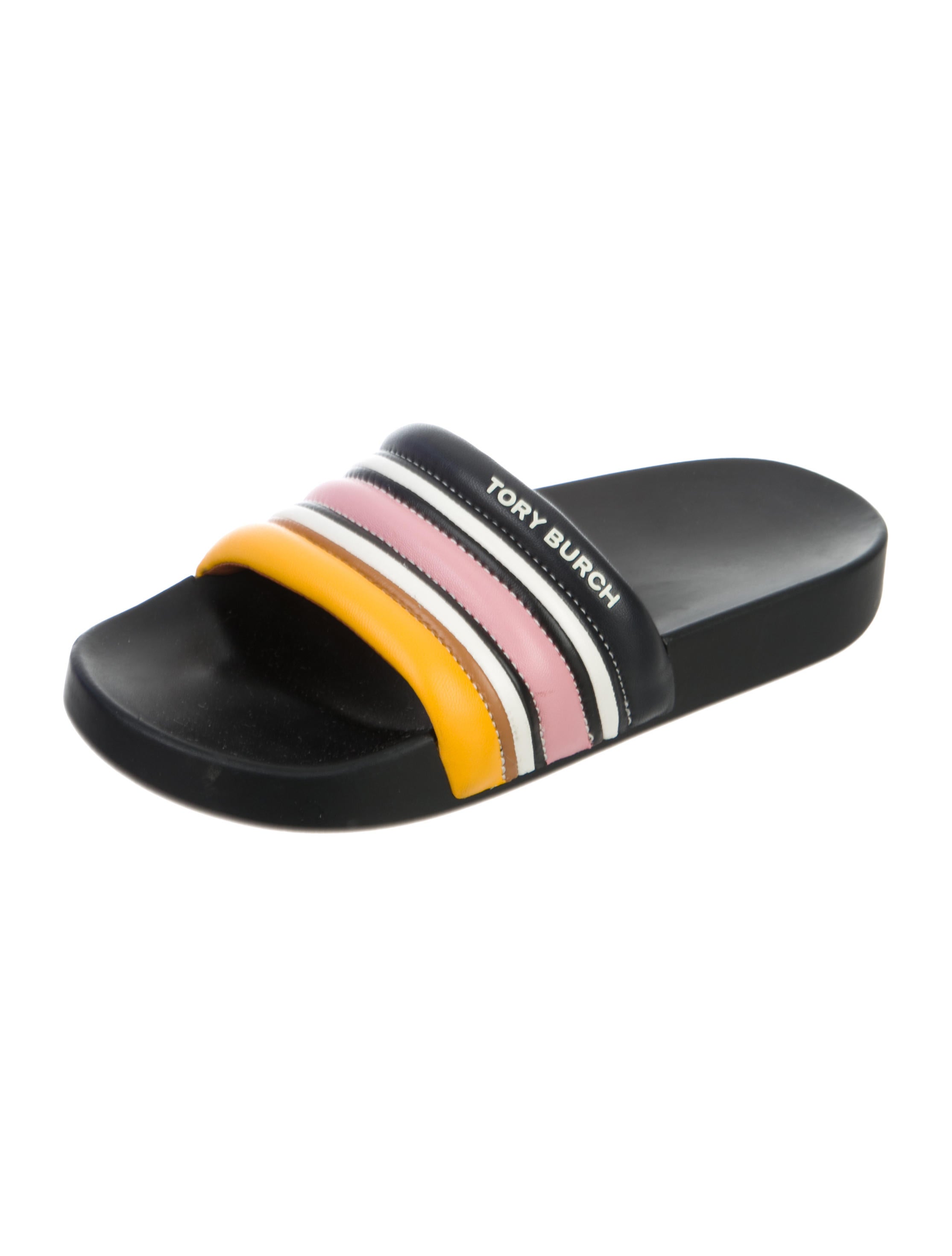 tory burch striped slide