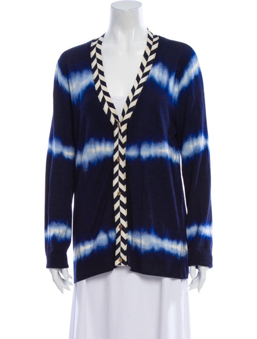 Tory Burch Merino Wool Tie-Dye Print Sweater Wool