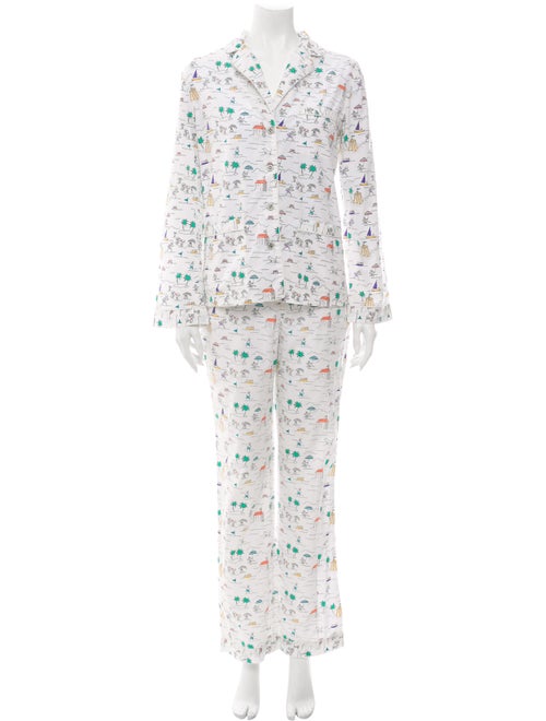 Tory Burch Printed Pajama Set White