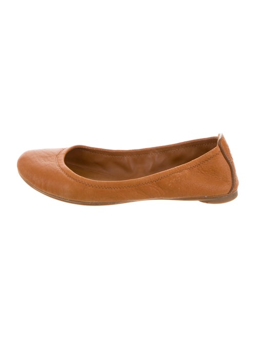 Tory Burch Logo Ballet Flats Leather Ballet Flats