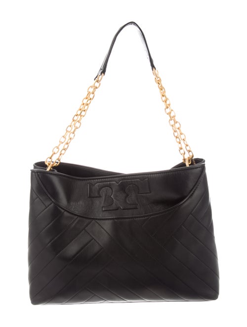 Tory Burch Leather Shoulder Bag Black