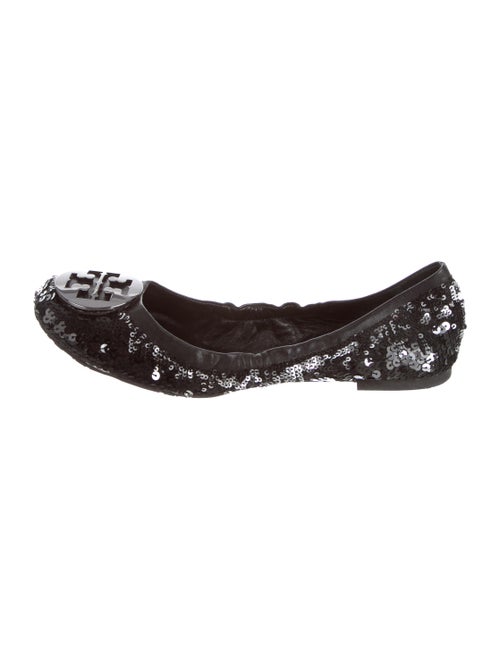 Tory Burch Round-Toe Ballet Flats Black
