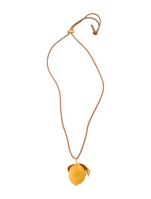 Tory Burch Lemon Locket Necklace