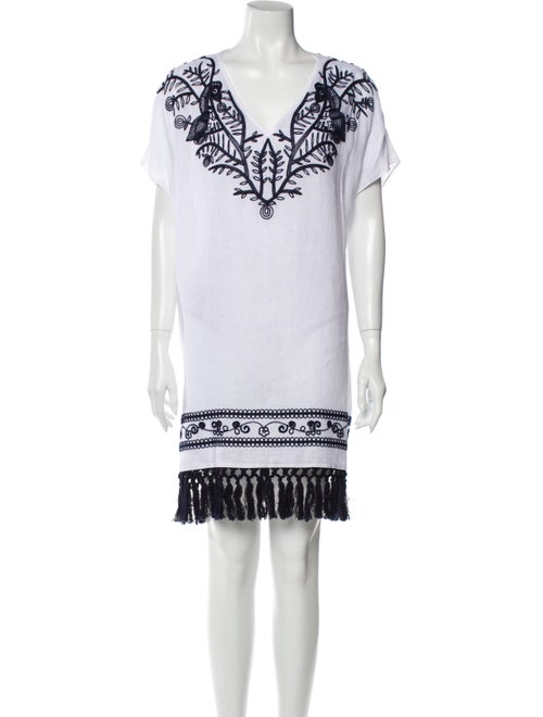 Tory Burch Linen Mini Dress White