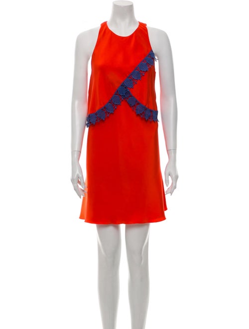 Tory Burch Silk Mini Dress Orange