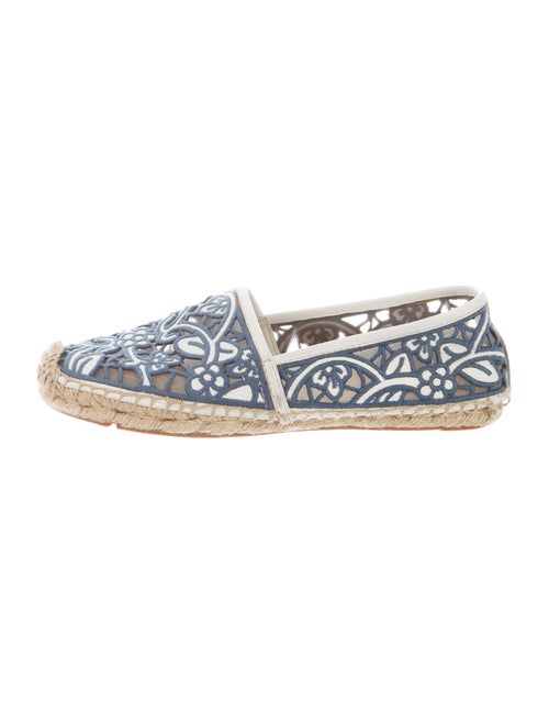Tory Burch Lace Pattern Embroidered Accent Espadri
