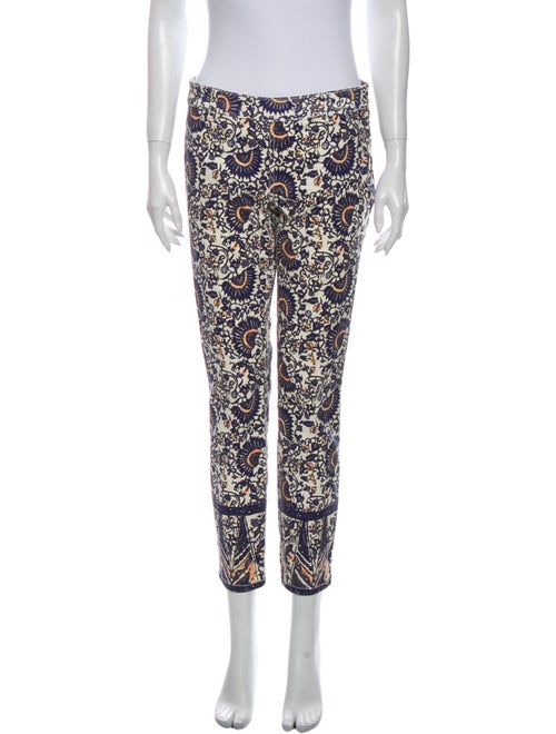 Tory Burch Printed Straight Leg Pants