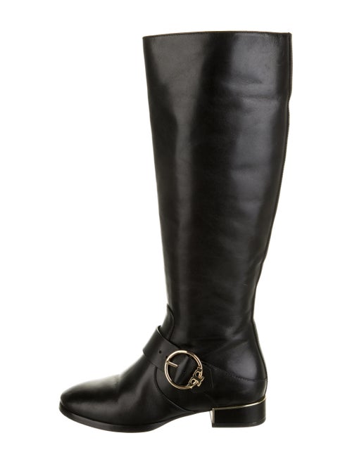 Tory Burch Leather Riding Boots Black