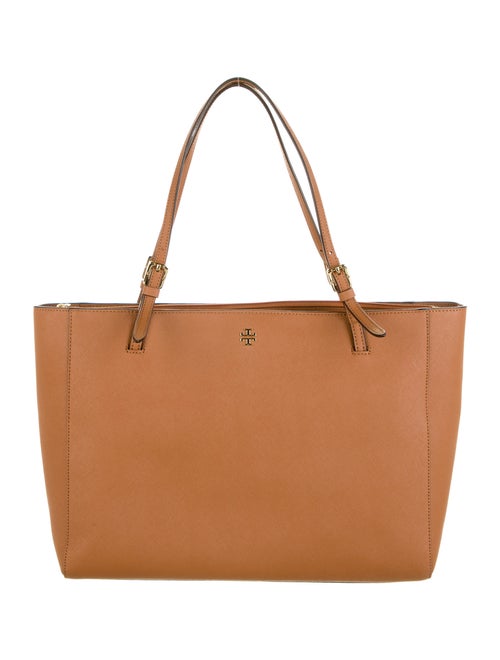Tory Burch Saffiano Leather Tote Brown