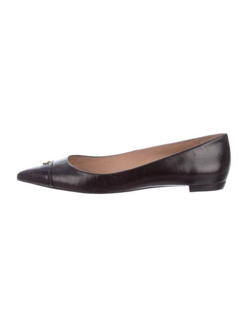 Tory Burch Leather Ballet Flats Black