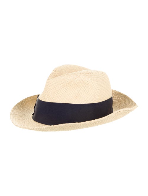 Tory Burch Straw Fedora Hat Tan