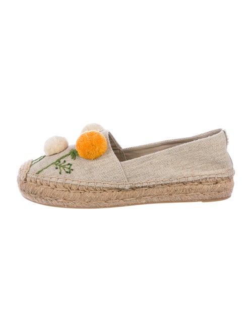 Tory Burch Embroidered Accent Espadrilles