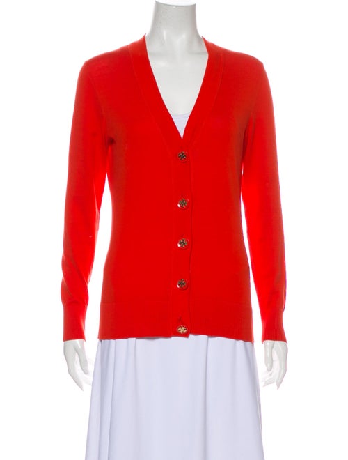 Tory Burch V-Neck Sweater Orange