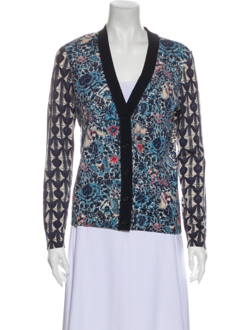 Tory Burch Merino Wool Printed Sweater Wool