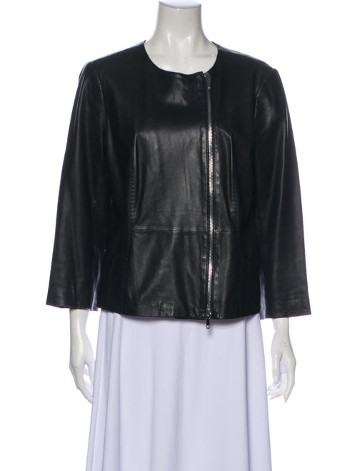 Tory Burch Leather Jacket Black
