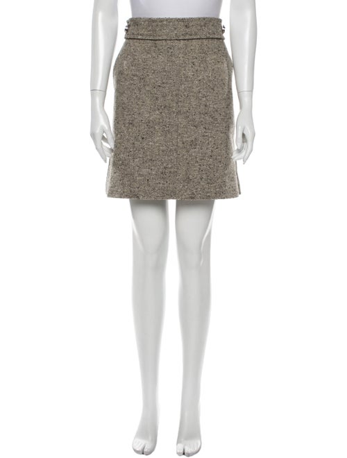 Tory Burch Tweed Pattern Mini Skirt w/ Tags Brown