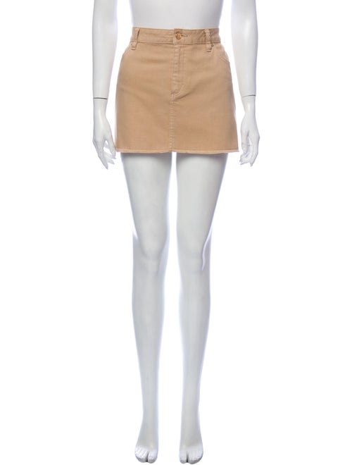 Tory Burch Raw-Edge Trim Mini Skirt