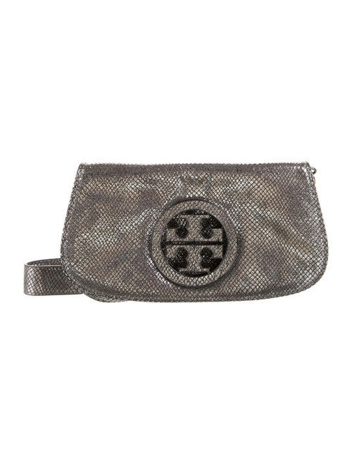 Tory Burch Amanda Metallic Clutch Metallic
