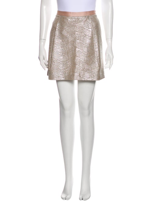 Tory Burch Mini Skirt Metallic