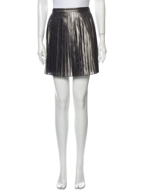 Tory Burch Silk Mini Skirt w/ Tags Metallic