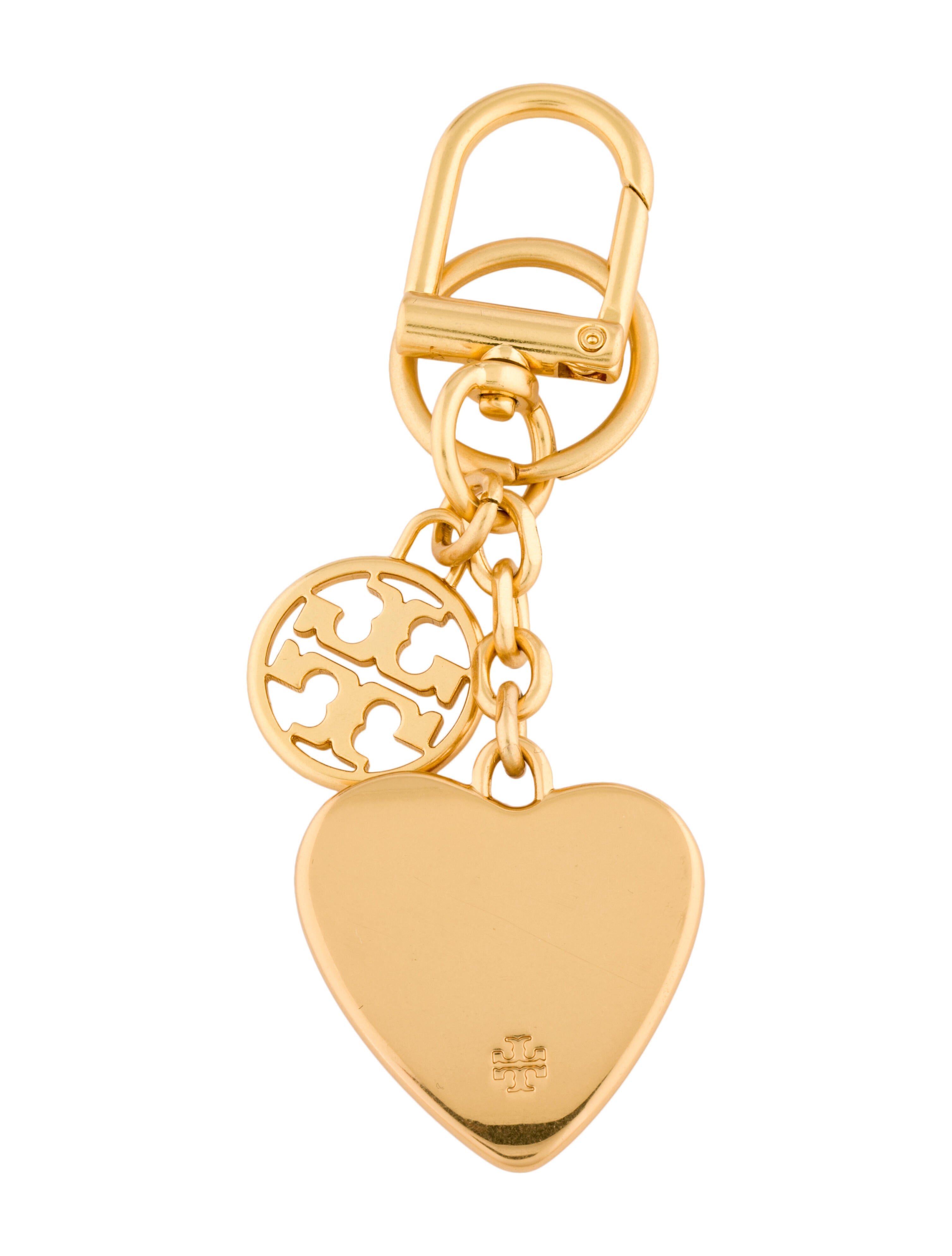 tory burch heart keychain
