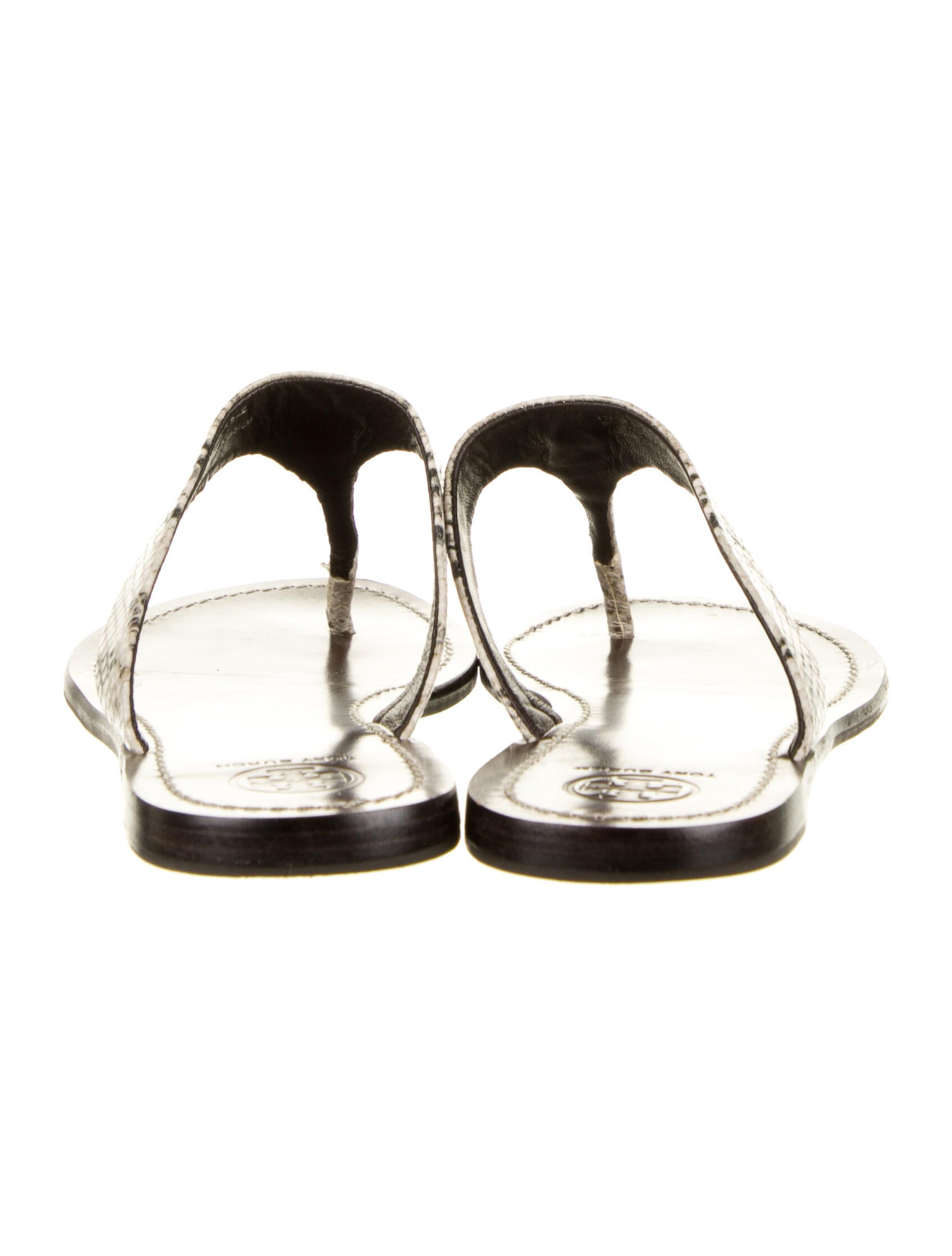 Tory Burch Snakeskin Flip Flops