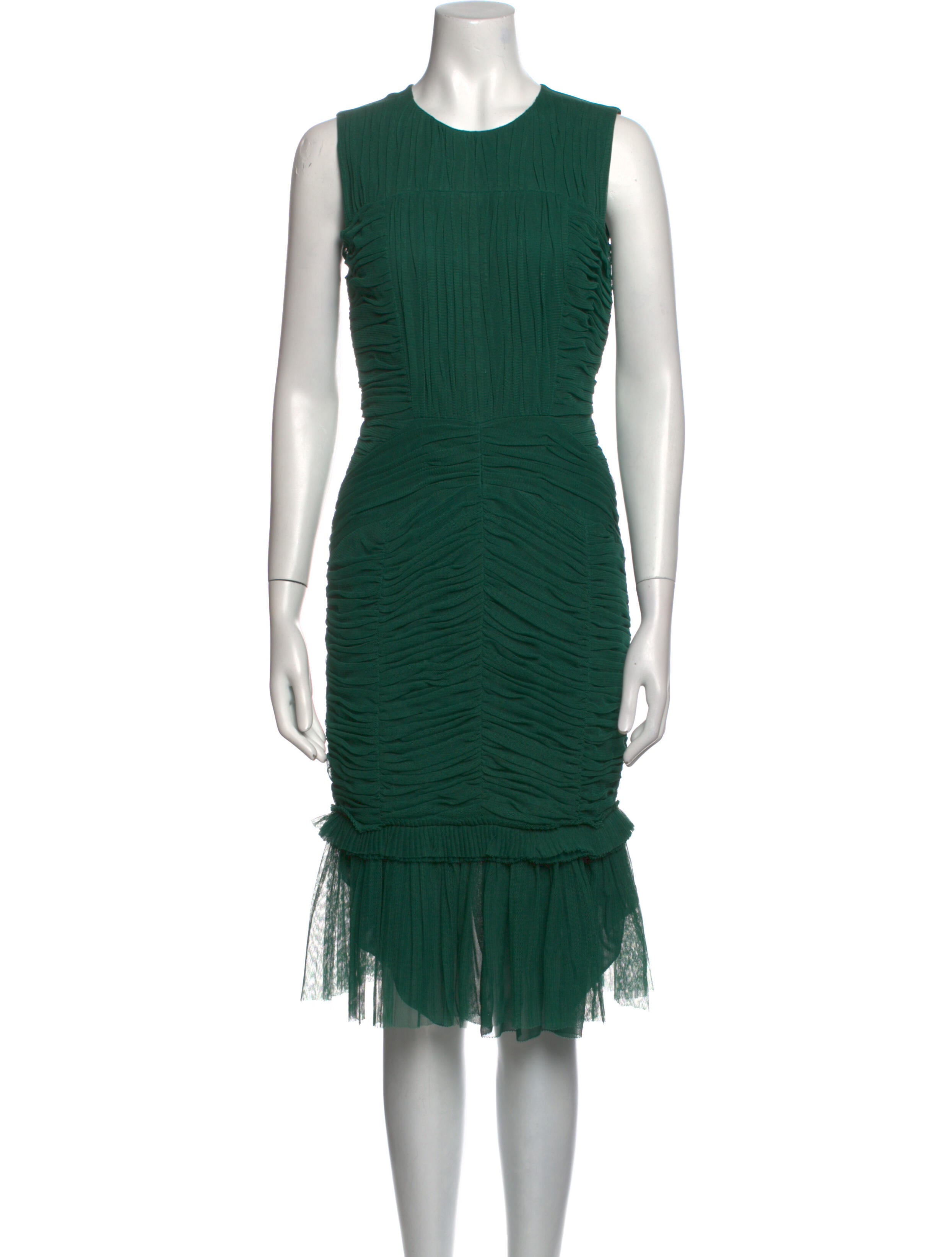 Tory Burch Crew Neck Midi Length Dress
