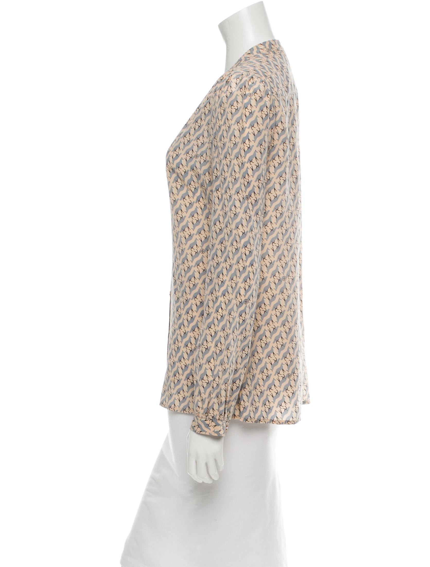 Tory Burch Silk Button-Up Top - Clothing - WTO43639 | The RealReal