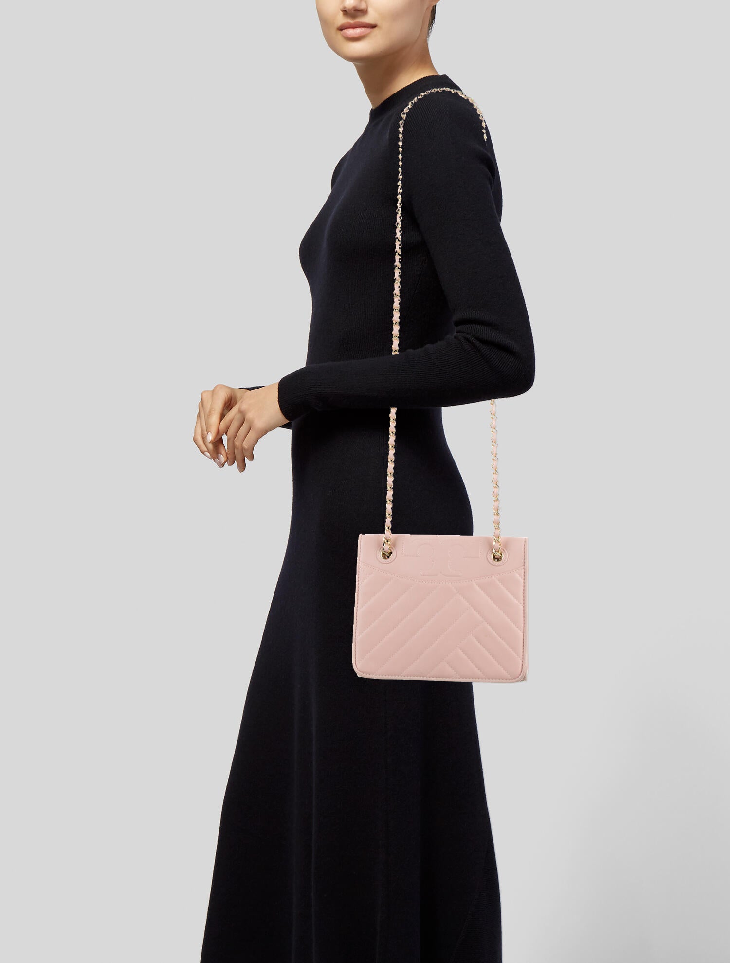 Tory Burch Alexa Convertible Leather Shoulder Bag