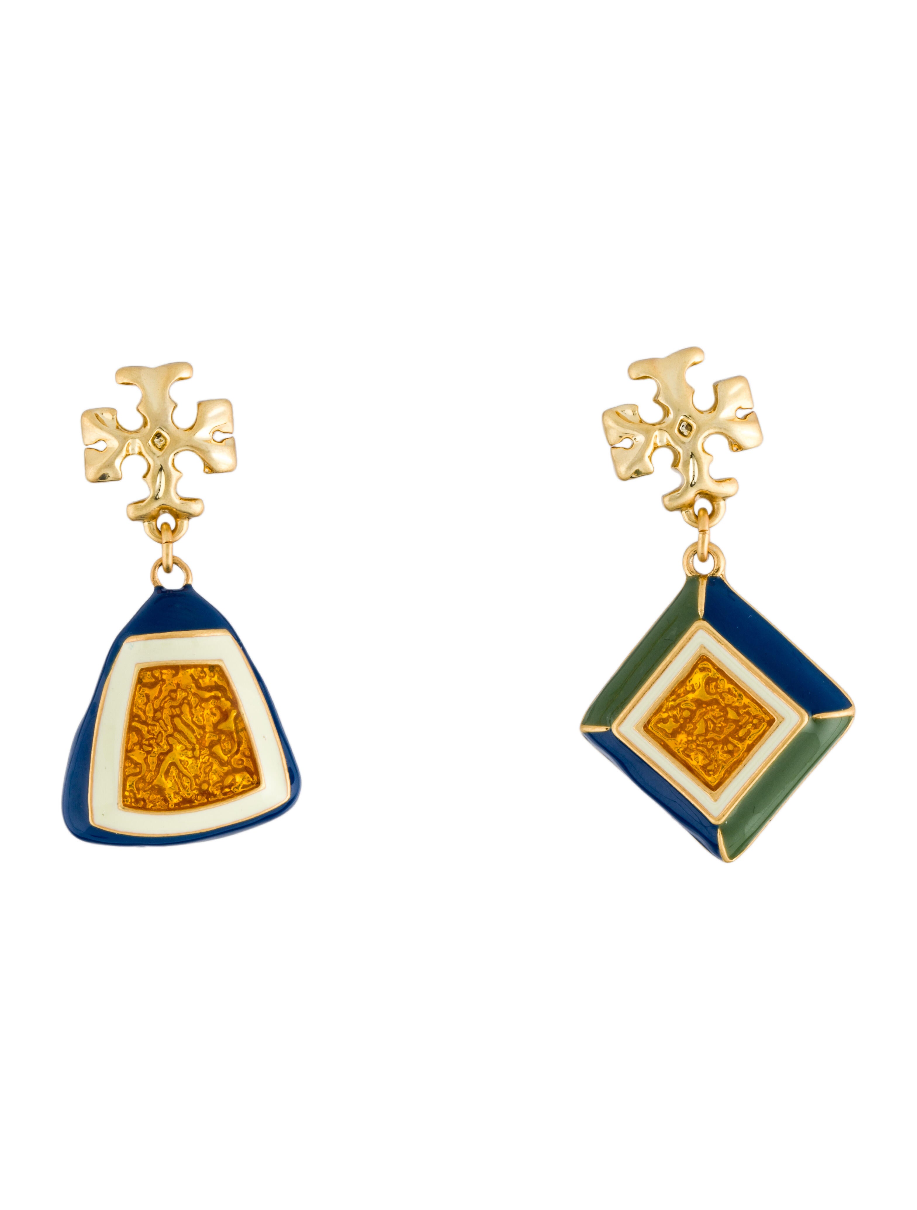 Tiny Umbrella and Flash Earrings| Studs| Enameled earrings| Sterling Silver| Mismatched earrings| Gold studs