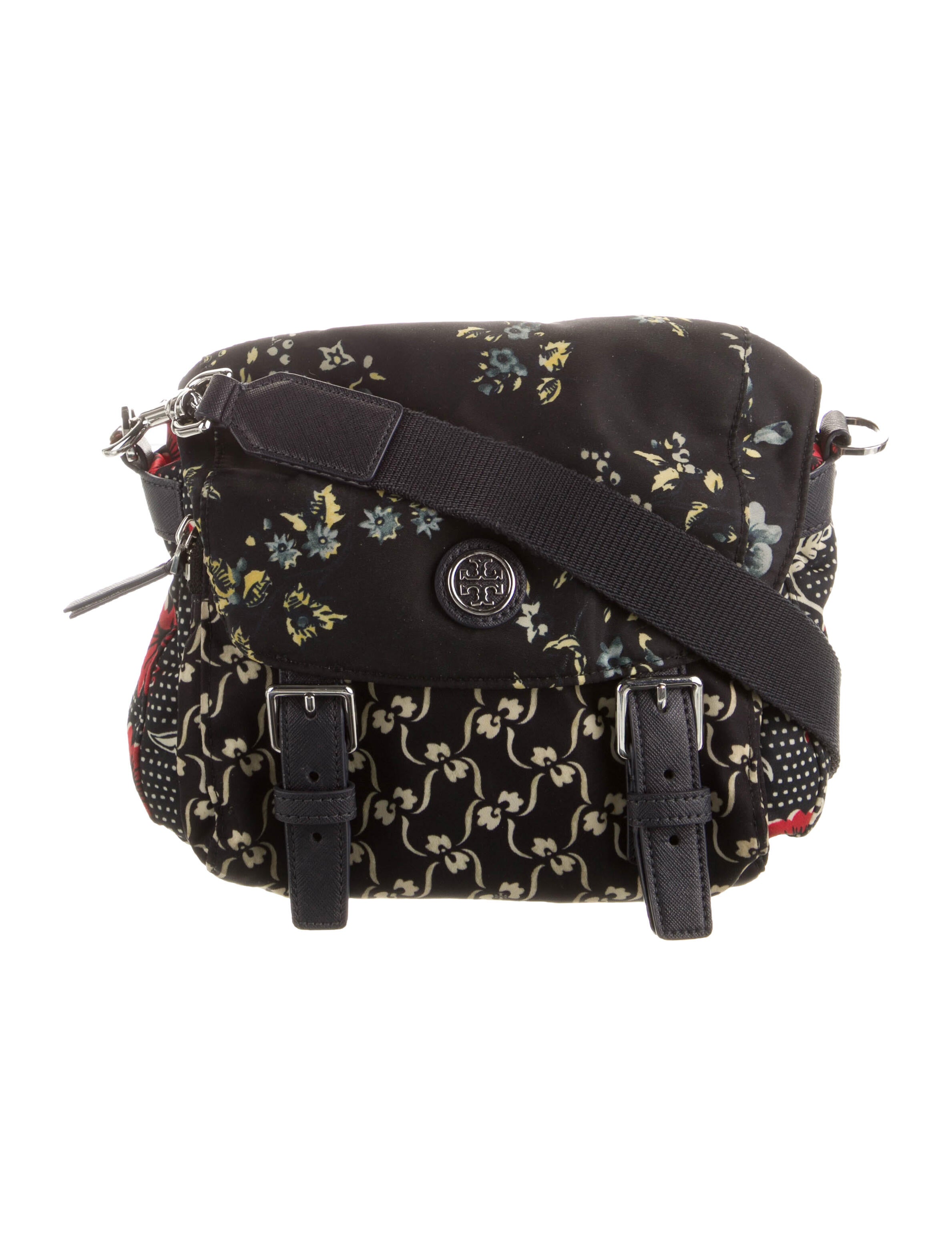 Tory Burch Kerrington Gingham Crossbody Bag Blue Crossbody Bags