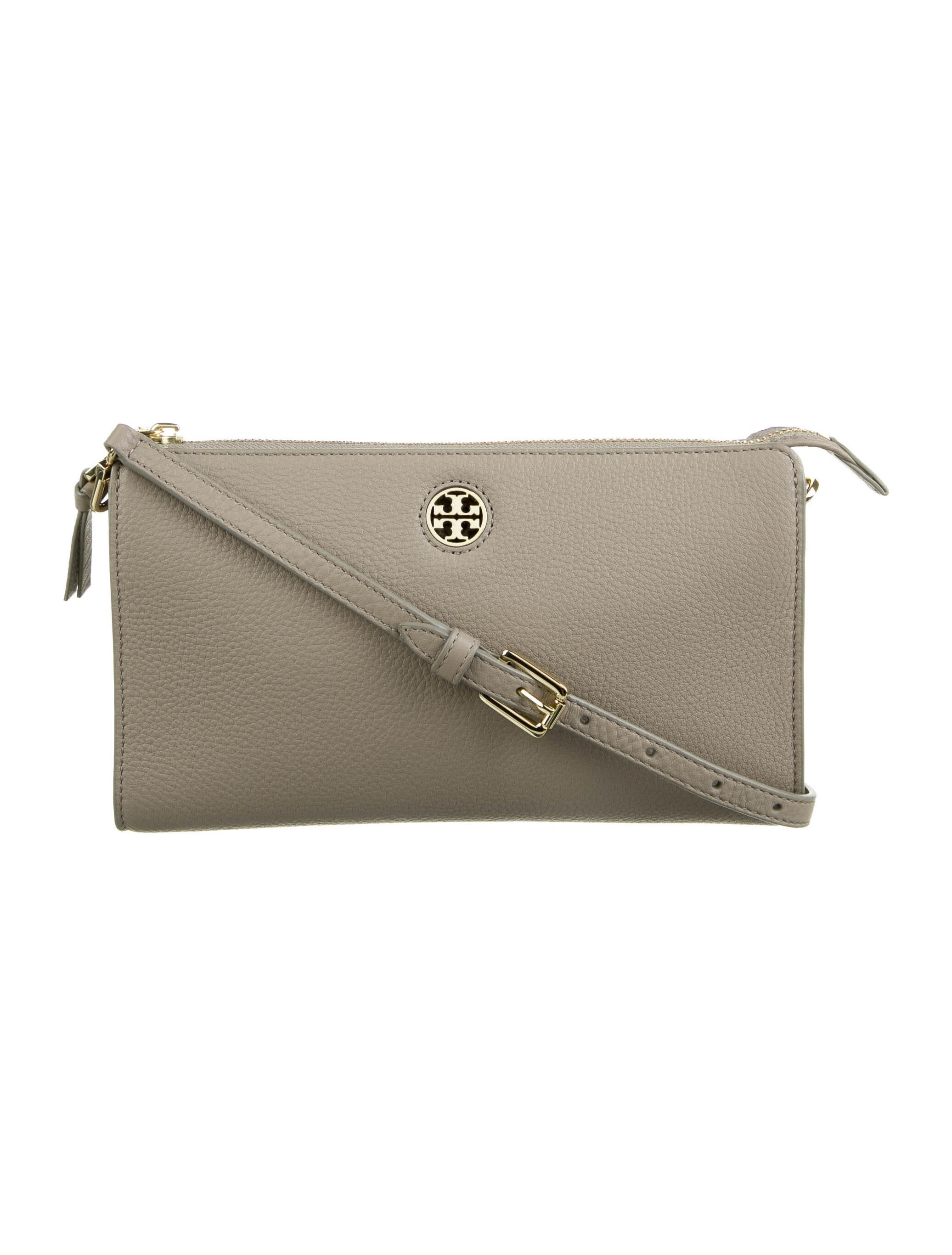 Tory Burch Leather Crossbody Bag Neutrals Crossbody Bags, Handbags