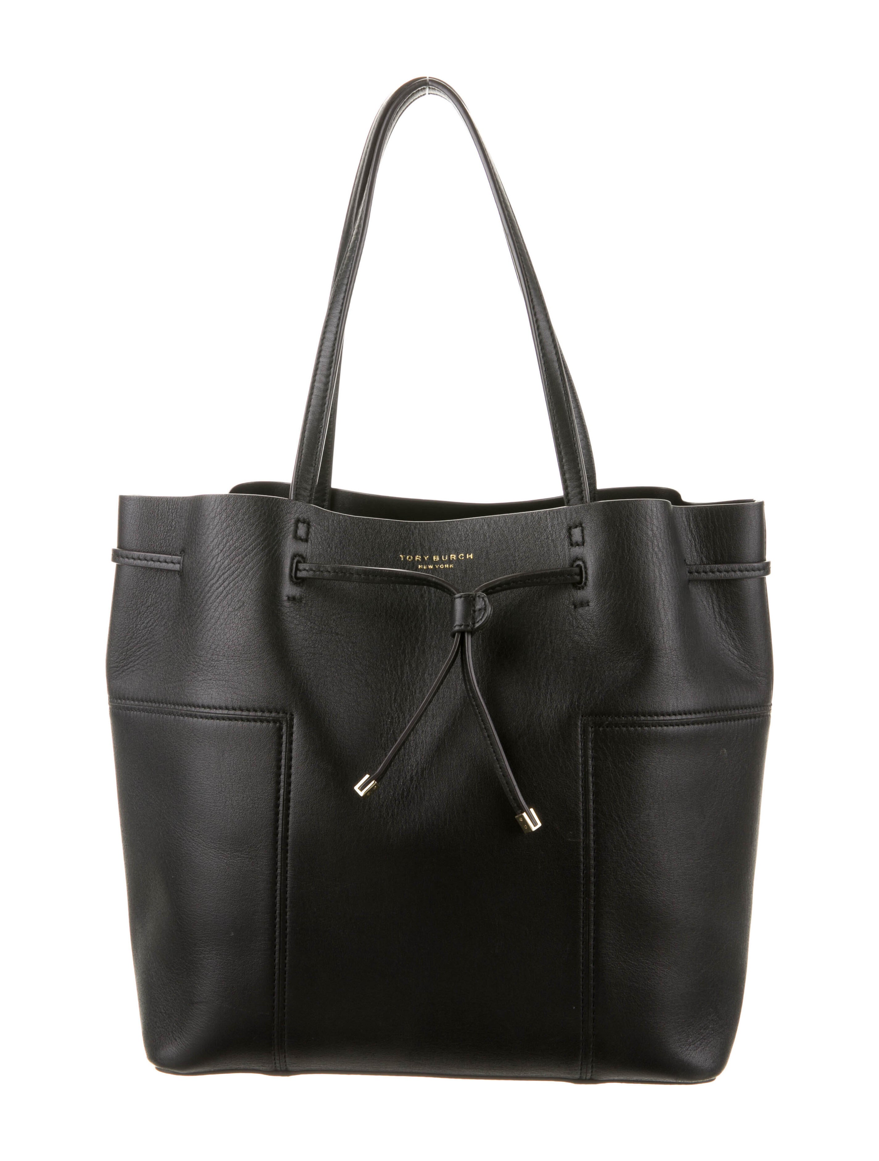 Tory Burch Leather Tote Bag Black Totes, Handbags WTO470080 The