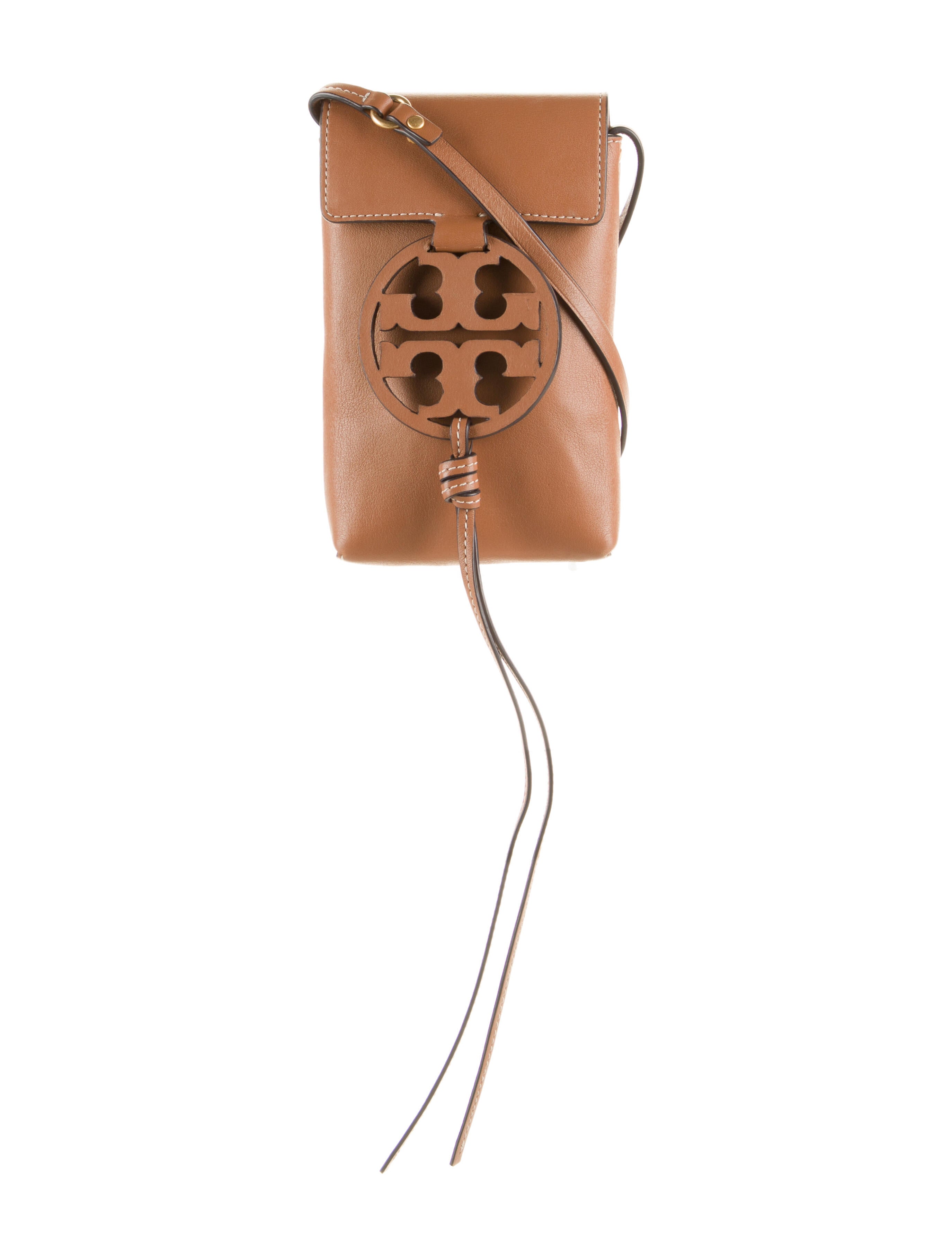 Tory Burch LeatherTrimmed Canvas Crossbody Bag Neutrals Crossbody Bags, Handbags WTO467342