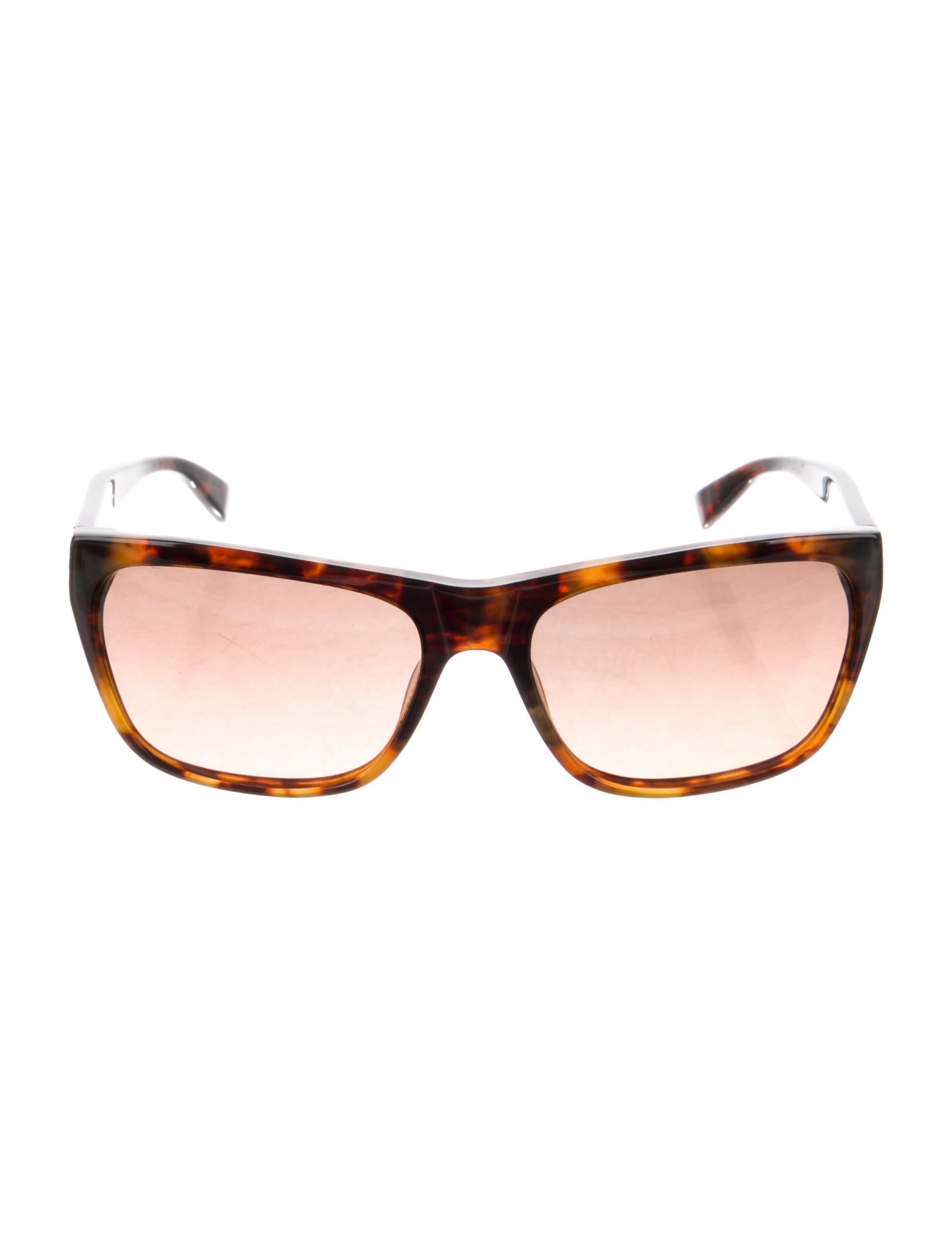 Tory Burch Square Gradient Sunglasses Brown Sunglasses, Accessories