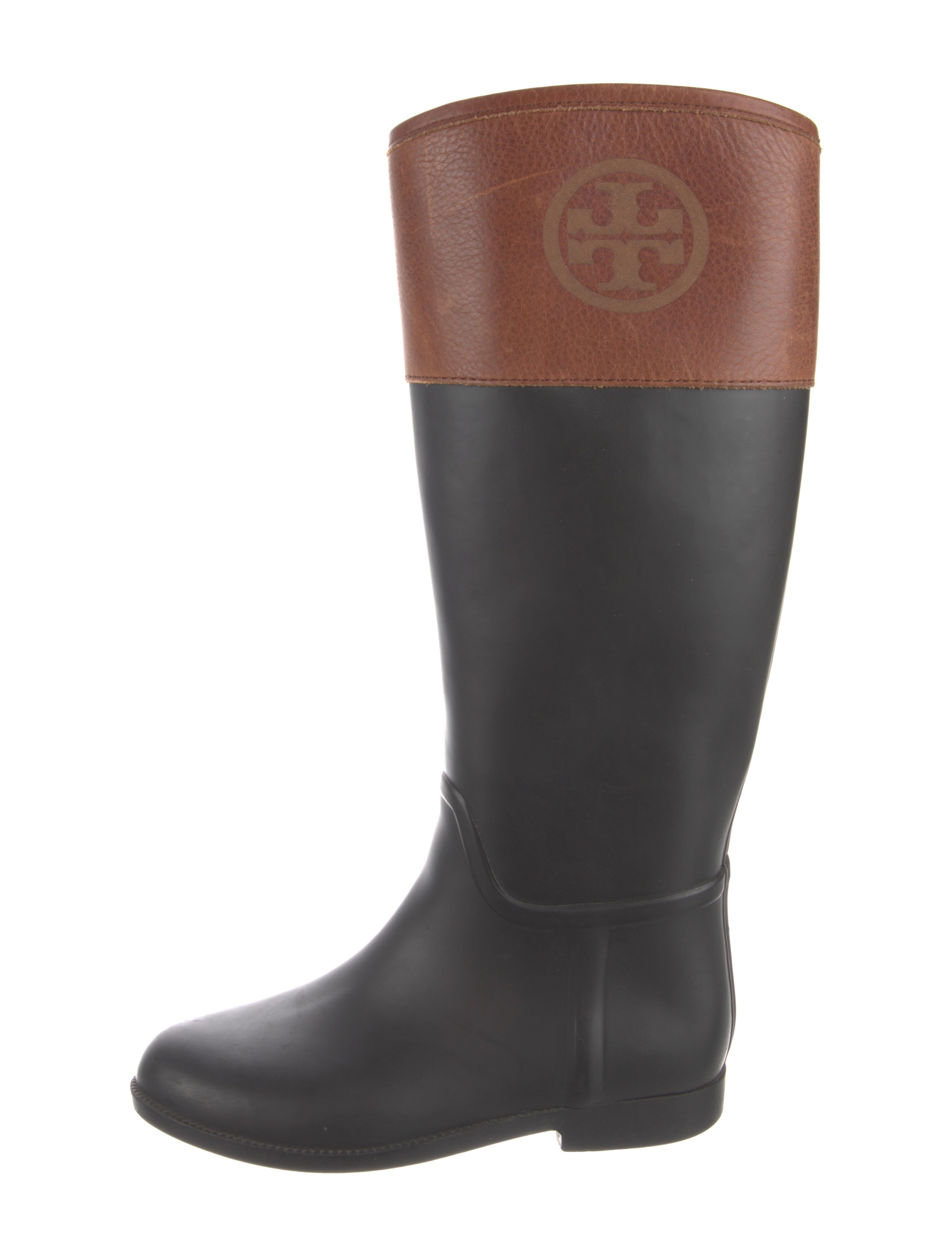tory burch rubber rain boots