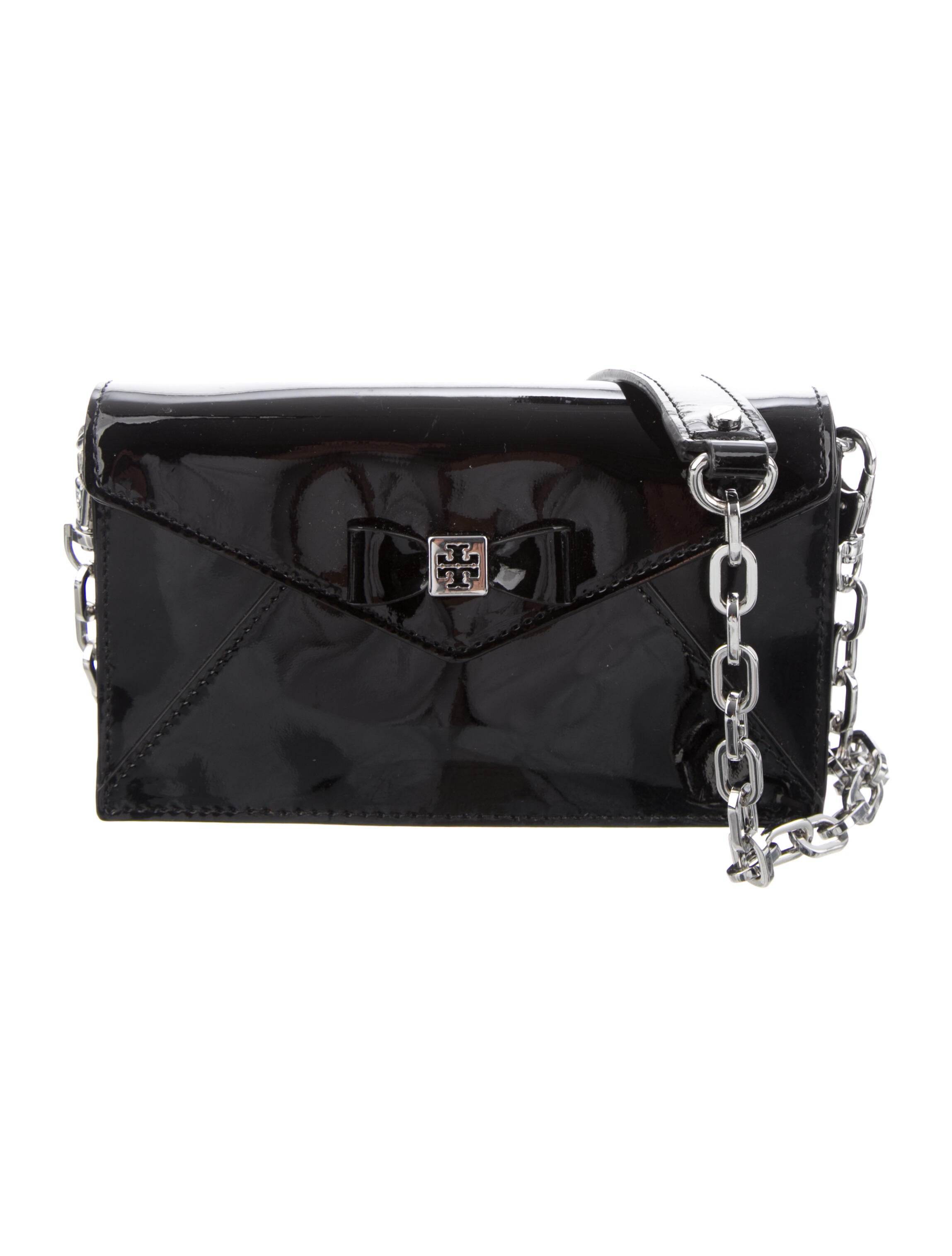 Tory Burch Mini Patent Leather Crossbody Bag Black Crossbody Bags, Handbags WTO480537 The
