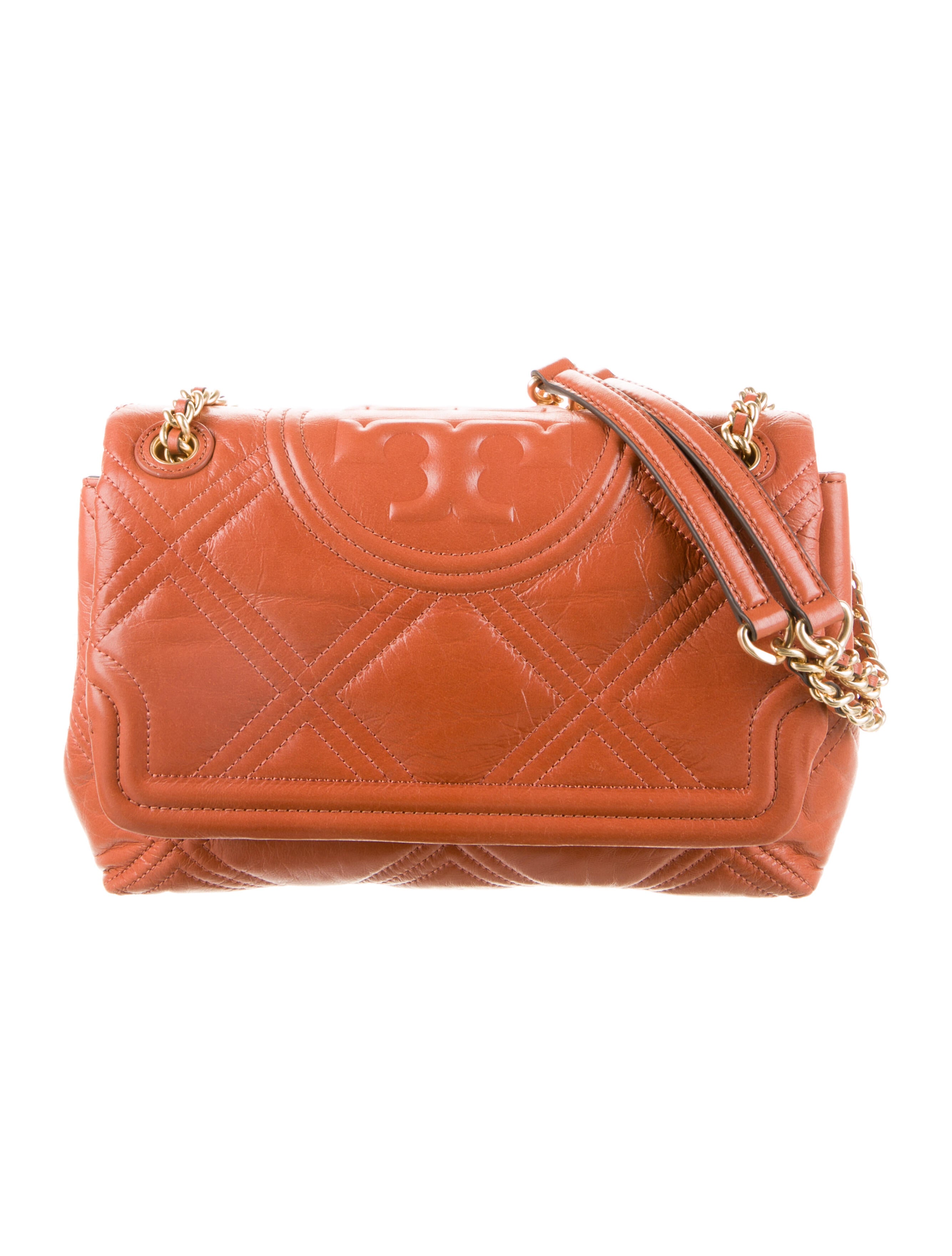 Tory Burch Quilted Leather Shoulder Bag Brown Shoulder Bags, Handbags