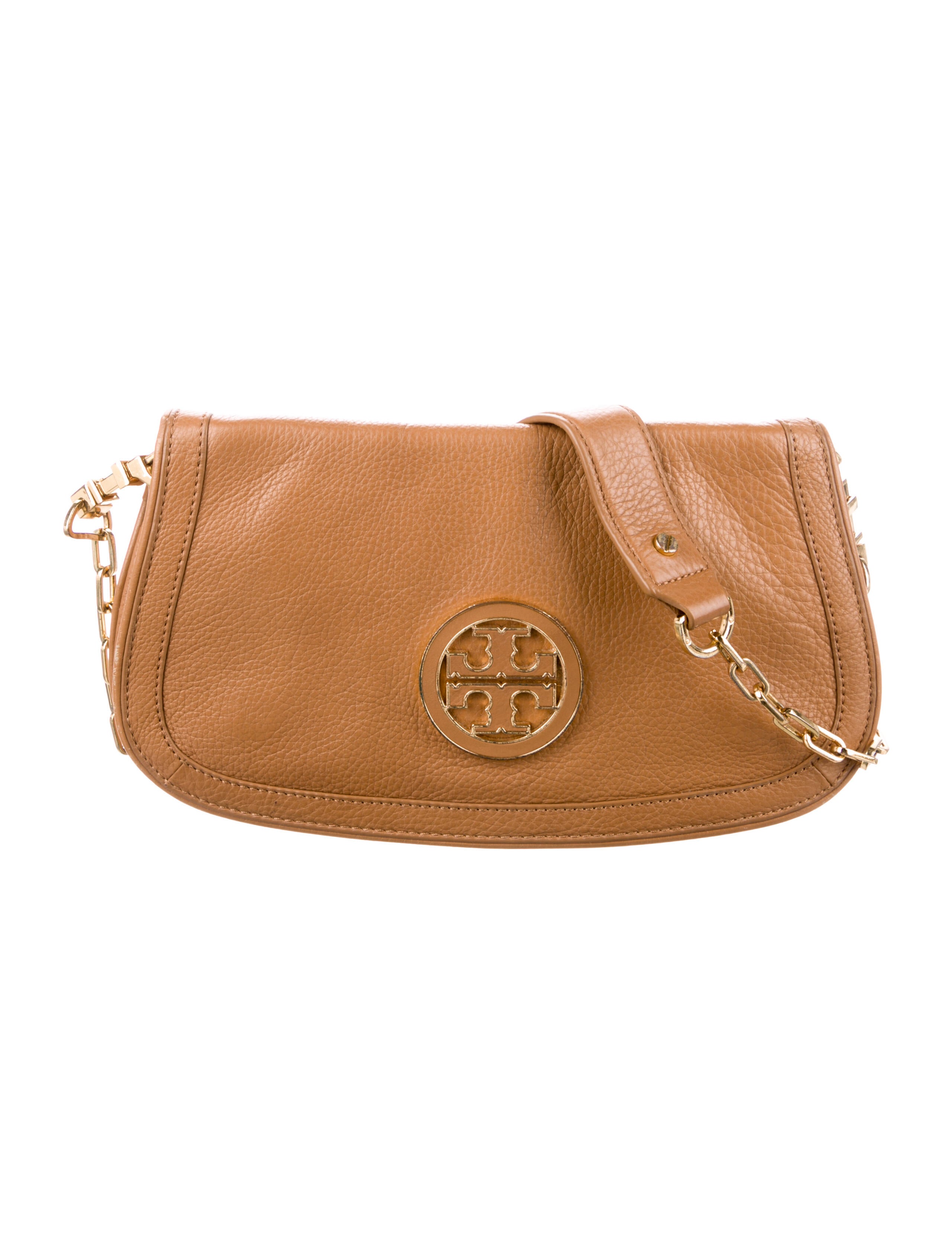 Tory Burch Leather Crossbody Clutch Bag Brown Crossbody Bags, Handbags WTO485962 The RealReal