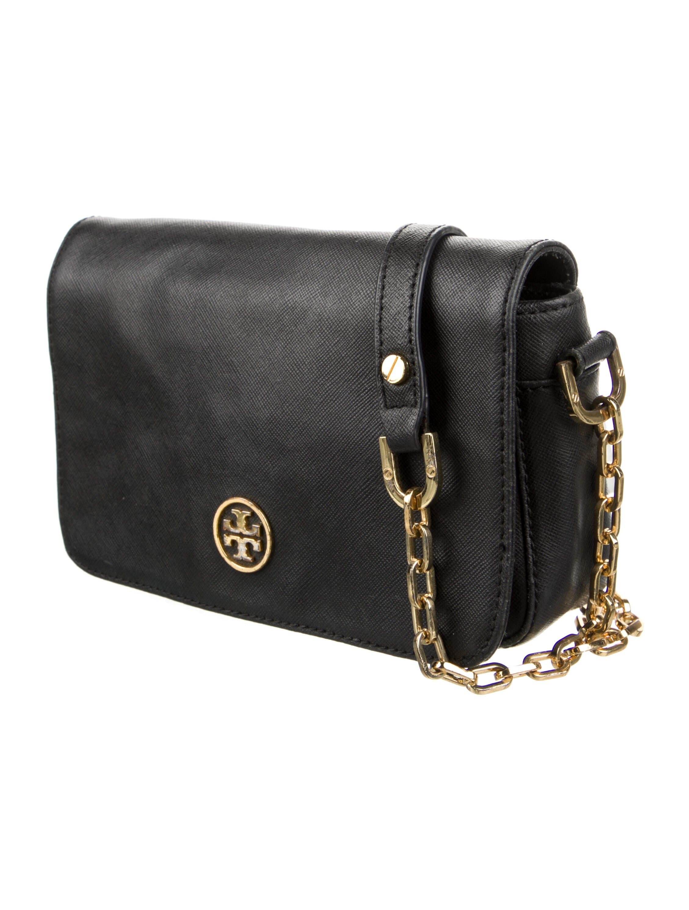 Tory Burch Leather ChainLink Crossbody Bag Crossbody Bags, Handbags