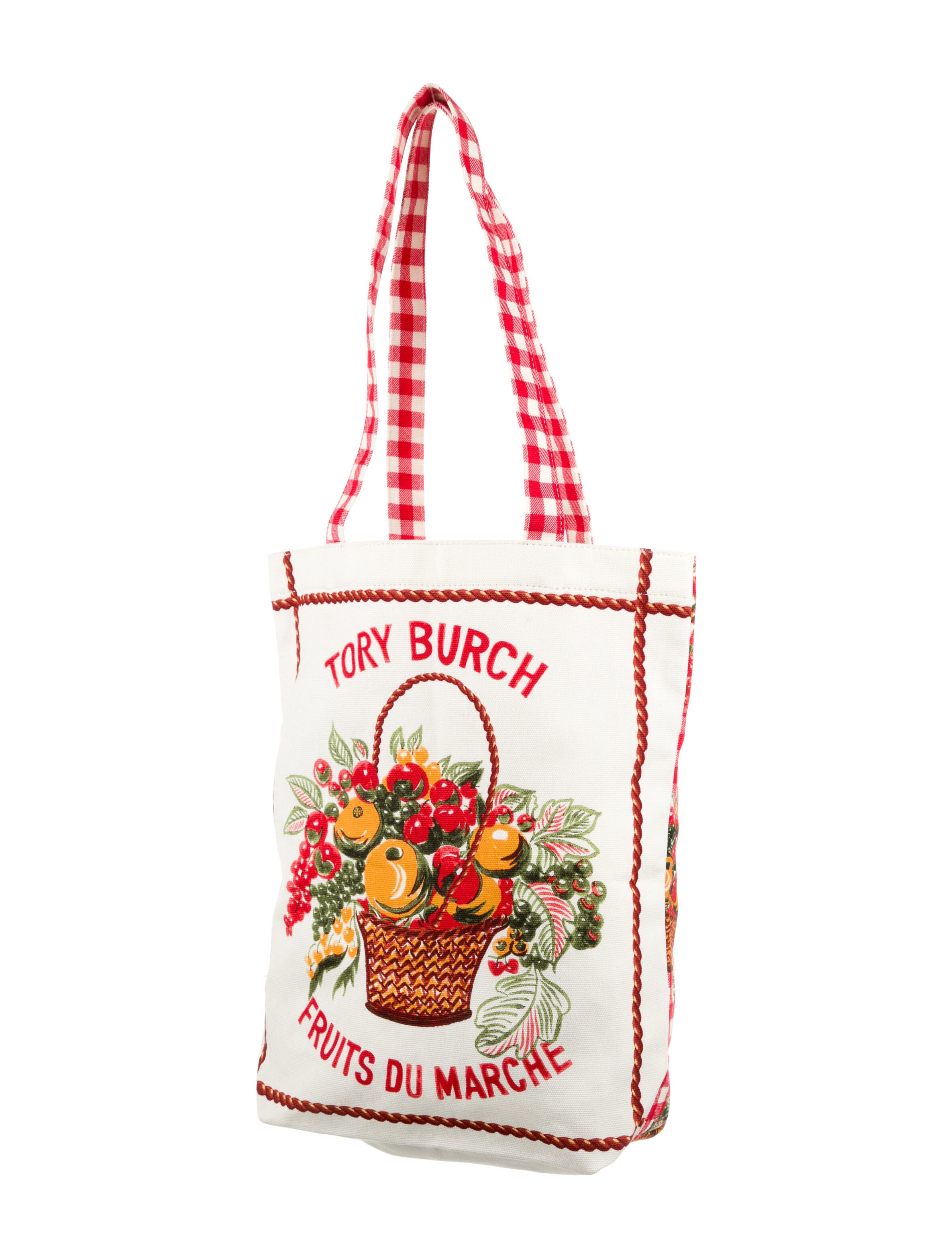 Tory Burch Fruits Du Marche' Canvas Tote Bag w/ Tags - Neutrals